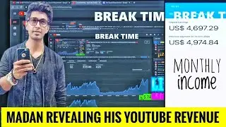 MADAN LIVE REVEALING HIS MONTHLY INCOME||YOUTUBE REVENUE EXPLAINED