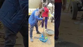 ✅ Slump Test 🏗️ #civilengineering #construction #buildingconstruction #slumptest  #shortsfeed
