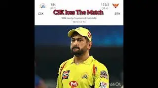CSK loss The Match ❤️&zwj;🩹.....                 #dhoni #ipl #cricket #csk #loss #trending #subscribe