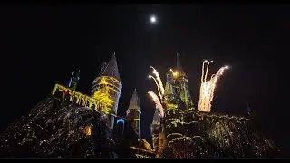 Nighttime Lights at Hogwarts Castle | Universal Studios Hollywood 2025