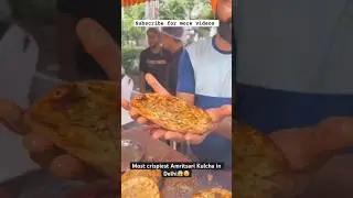 Crispy 😋 Amritsari Kulcha Making 🙄 || Indian Street Food 💥 #shorts