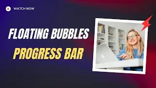 Neon Liquid Progress Bar with Floating Bubbles | HTML, CSS & JavaScript