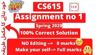 CS615 Assignment 1 Solution Spring 2020 | 100% Correct
