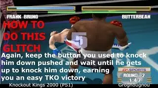 Knockodown Glitch in Knockout kings 2000 : Get easy TKO victories
