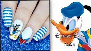 Donald Duck Nails || Disney Nail Art