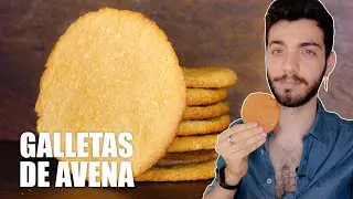 GALLETAS DE AVENA SALUDABLES 🍪🥣 RECETA VEGANA ◼️ Cualquiera Cocina