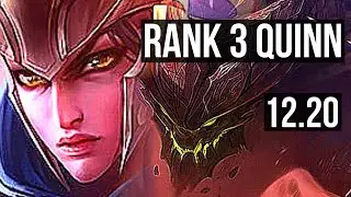 QUINN vs MALPH (TOP) | Rank 3 Quinn, 1.3M mastery, 500+ games, 1/2/10 | KR Grandmaster | 12.20