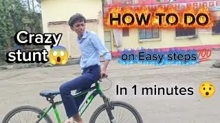 How to do this stunt on easy steps💯😱 #video 