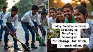 Independence Then | Responsibility Now#happyindependenceday #independenceday #responsibility #youth
