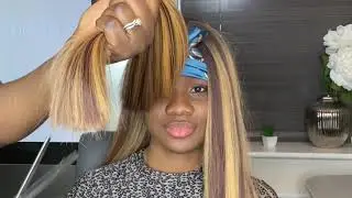 AliExpress Synthetic wig under&pound;10 looking like human hair wig|| lovely wholesale VS AliExpress hair