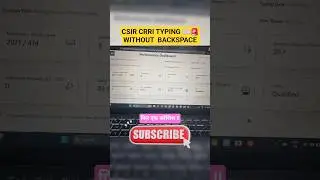 🚨CSIR CRRI 2025 TYPING TEST WITHOUT BACKSPACE 🚨 #csircrri2025 #csir #csirtypingtest #csirskilltest