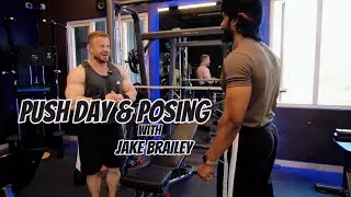 PUSH DAY & POSING SESSION WITH COACH JAKE BRAILEY AT THRONE STRENGTH & FITNESS, COIMBATORE