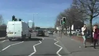 Driving Along Hylton Road, North Parade, Dolday & All Saints Road, Worcester, Worcestershire, UK