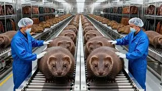 How Farm-Raised Mink Pelts Become Premium Fur Materials (Full Factory Tour)