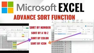 Excel SORT Function Tutorial in Hindi | Sort by Alphabet, Value, Color & Icon | Excel Tips & Tricks