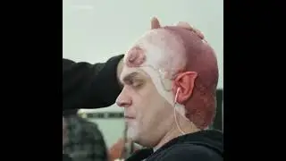 Hellboy makeup routine behind the scene #behindthescene #hellboy #makeup