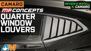 Обзор и установка жалюзи на боковые окна Camaro MP Concepts 2016&ndash;2022 гг., матово-чёрные