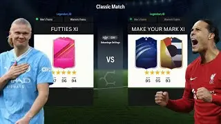 FUTTIES XI VS MAKE YOUR MARK XI IN EAFC!