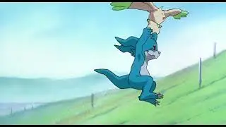 Digimon Movie 3 New Dub with Saban Music - Terriermon Glides - All Star
