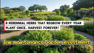 8 Perennial Herbs That Regrow Every Year – Plant Once, Harvest Forever! #PerennialHerbs #HerbGarden 