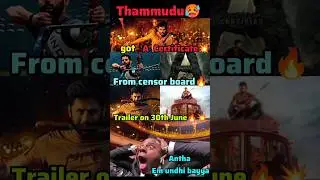 Thammudu got 'A' certificate💥🔥| Nithin #thammudu #nithin #thammudutrailer #trending #viral #shorts