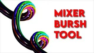 ADOBE PHOTOSHOP TUTORIAL 3D TEXT EFFECT WITH MIXER BRUSH TOOL