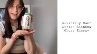 Reviewing the Sour Strips Rainbow Ghost Energy | Taste Test | Review | Ghost Lifestyle