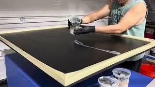 36 x 48 Metallic epoxy table