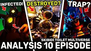 AGENTS ARE TRAPPED!? - Analysis of 10 EPISODE Skibidi Toilet Multiverse! Easter egg & ALL Secrets