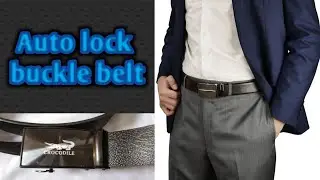 Auto lock buckle belt for men @Wali-Garments_2022&nbsp;