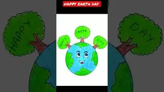 Earth Day Drawing / Earth Day Poster Drawing / World Earth Day Drawing / Save Earth Drawing