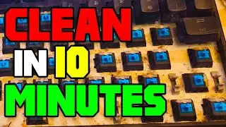How to QUICKLY CLEAN your GAMING KEYBOARD! (FOR BEGINNERS)