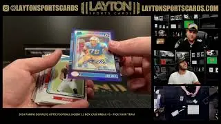 INSANE CASE! 2024 Panini Donruss Optic Football Hobby 12 Box Case Break #4   PICK YOUR TEAM