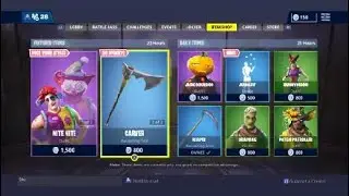 Spooky item Shop Reset Fortnite Battle Royale