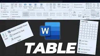 MS WORD TABLE in URDU / HINDI