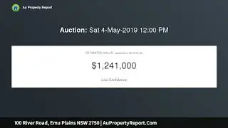 100 River Road, Emu Plains NSW 2750 | AuPropertyReport.Com