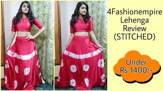 4Fashionempire lehenga Review | STITCHED | Affordable lehenga online | Ria Das