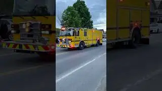 Franconia (NH) NEW Engine 2 at the Lisbon 2025 Fire Truck Parade #firetruck #firedept #piercemfg