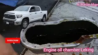 Toyota Tundra How to change Engine oil pan Gasket install