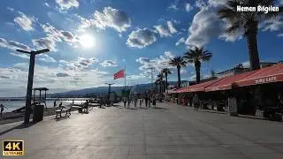 4K Akçay Sahil Yürüyüş | Edremit, Balıkesir, Türkiye