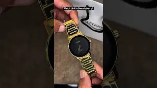 Citizen Black Dial Gold Stainless Body and Strap Luxurious Elegant Men's Watch #luxurywatchesformen