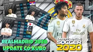 CTM | C&aacute;ch để c&oacute; đội h&igrave;nh REAL MADRID 2020 cập nhật mới nhất c&oacute; KUBO trong Dream League Soccer 19