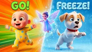 Freeze & Go Game Song 🧊🏃&zwj;♂️ | Fun Movement Song for Kids | Dance, Stop & Play!