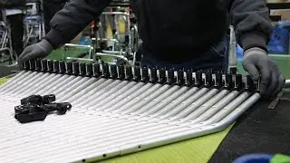 Het proces van het vervaardigen van looprekken voor ouderen. Korea's eerste medische hulpmiddel