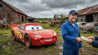 POV ASMR Truck Restoration | Rusted Lightning McQueen Barn Find —  Cleaning & Full Restoration
