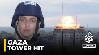 Israel-Palestine Conflict: Tower hit behind Al Jazeera team