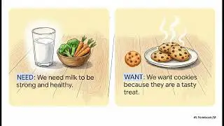 ⚖️Needs Versus Wants  Financial Education for Children