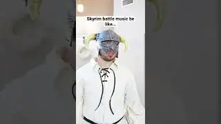 Skyrim Battle Music Be Like&hellip; #shorts #gaming