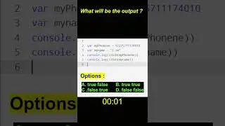 Once again best quiz of JavaScript 🔥🔥 #coding #javascript