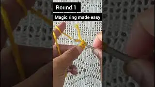 Beginner Granny Square Crochet 🧶#youtubeshorts #grannysquare #crochettutorial #crochetcrosai